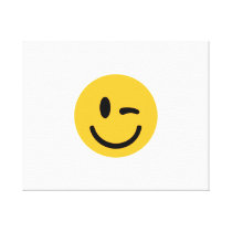 Smiley Face blink canvas prints