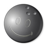 SMILEY FACE BOWLING BALL magnets