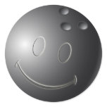 SMILEY FACE BOWLING BALL stickers