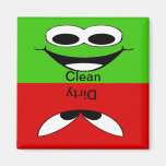 Smiley Face Clean and Dirty Fridge Magnet
