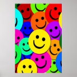 SMILEY FACE COLLAGE POSTER posters