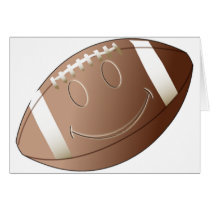 SMILEY FACE FOOTBALL GREETING CARDS