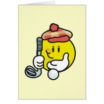 Smiley Face Golf T-shirts and Gifts Card