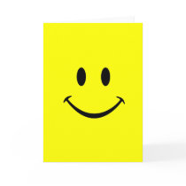 smiley face greeting card