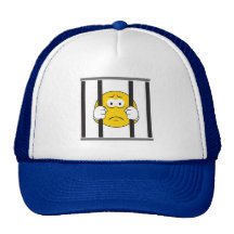 Smiley Face in Jail Mesh Hat