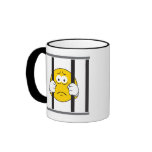 Smiley Face in Jail Coffee Mug