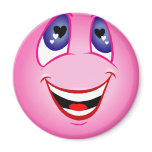 Smiley Face In Love Magnets