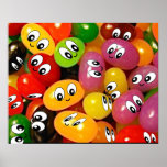smiley face jellybeans print