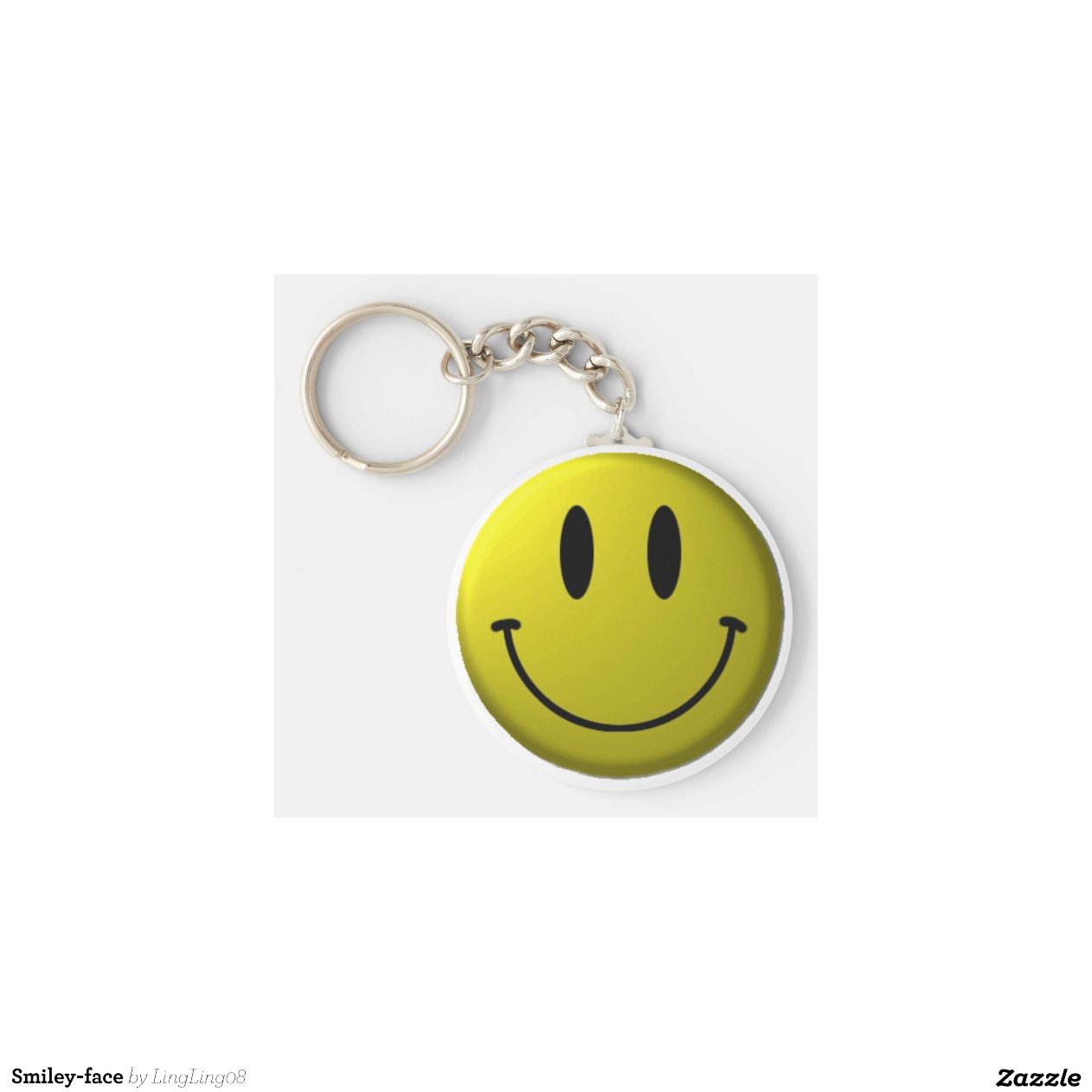 Smileyface Key Chain Zazzle