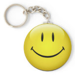 Smiley Face Key Ring keychains
