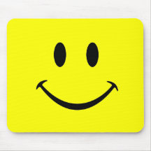 smiley face mouse pad