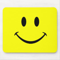 smiley face mouse pad
