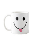 Smiley Face Mug Raspberry Tongue 11 or 15 oz mug
