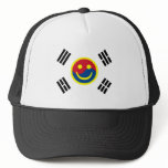 Smiley Face South Korean Flag (Version 2) hats