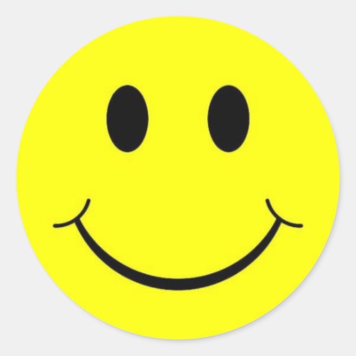 smiley face stickers Zazzle