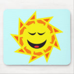 SMILEY FACE SUN MOUSE PADS
