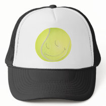 SMILEY FACE TENNIS BALL TRUCKER HAT