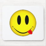 Smiley Face Tongue mousepads