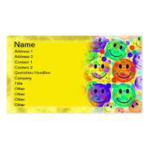 Smiley Faces Business Card Templates