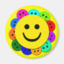 SMILEY FACES REFRIGERATOR MAGNETS