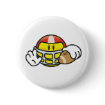 Smiley Football Pin