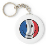 Smiley France keychains