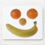 Smiley fruit mouse pad