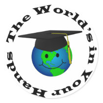 Smiley Graduate Sticker