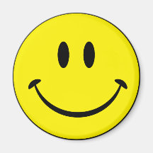 Smiley Happiness Face Refrigerator Magnet