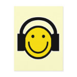 Smiley Headphones postcards