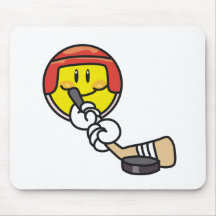 Smiley Hockey Mousepads
