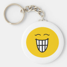 Smiley Laughing with toothy smile Key Chain