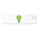 SMILEY LIGHT BULB bumper stickers