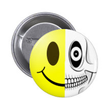 Smiley Skull Button