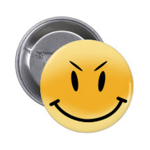 Smiley Smart Expression Smilie Pinback Button