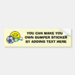 Smiley Soccer T shirts and Gifts Bumper Sticker