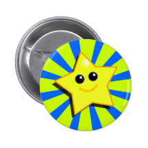 SMILEY STAR Button