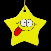 Smiley Star Ornament ornaments