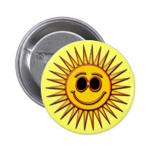 SMILEY SUN PINS