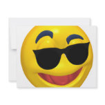 smiley wearing dark sun glasses invitations