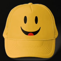 Smiley With Tongue Face hats