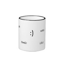 Smiley WTF mug