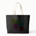 SMILEYS AND PAINT SPLATTER TOTE BAG