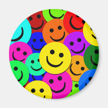 SMILEYS COLLAGE FRIDGE MAGNETS