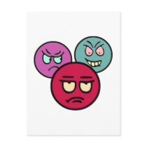 Smilie smiley Bande gang Postkarten