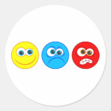 Smilies Round Stickers