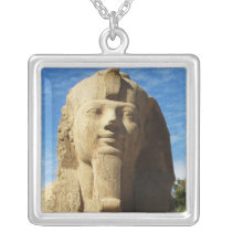Smiling Alabaster Sphinx at Memphis, Egypt necklaces