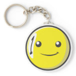 Smiling Billiard Ball Number One Key Chains