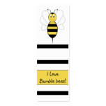 Smiling Bumble Bee Bookmark business cards