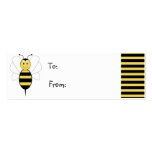 Smiling Bumble Bee Gift Tag Business Card Template